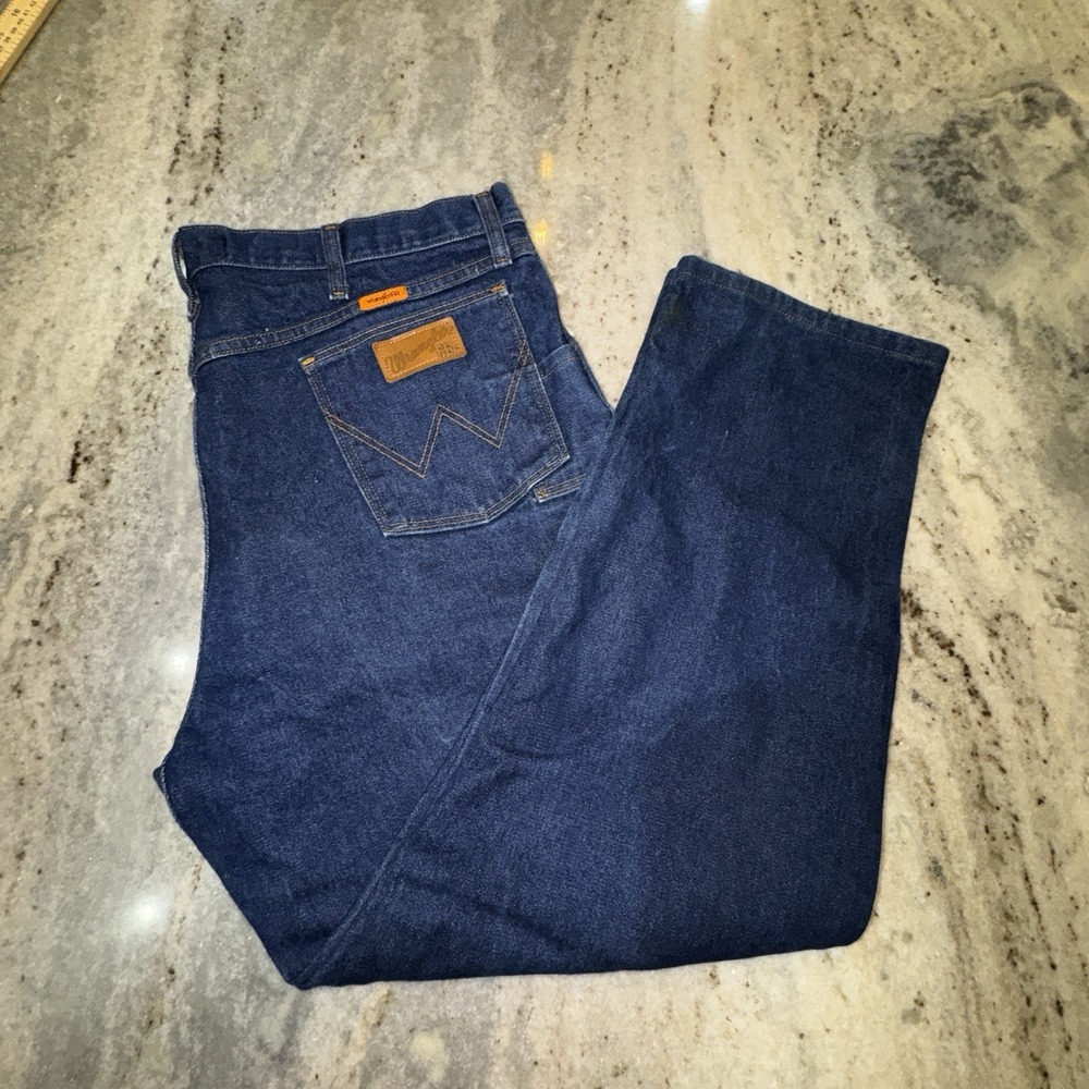Wrangler FR 40x30 Fire Resistant Jeans Straight Leg Workwear STAINED HRC2 2112